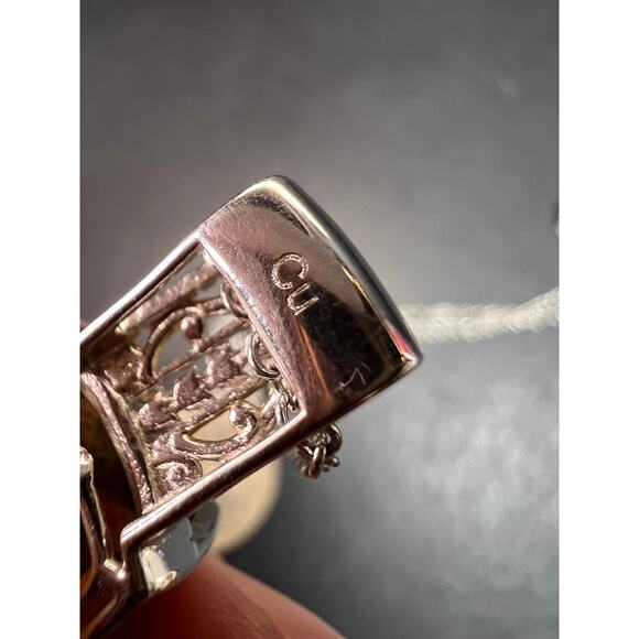 NEW Unakite pendant in gold and platinum over copper - Picture 2 of 10